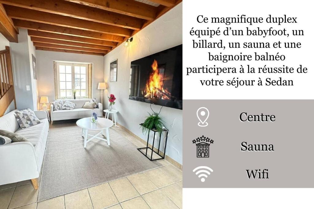 S Bayleved'Air Duplex Vue Chateau, Balneo Et Sauna Sedan Eksteriør billede